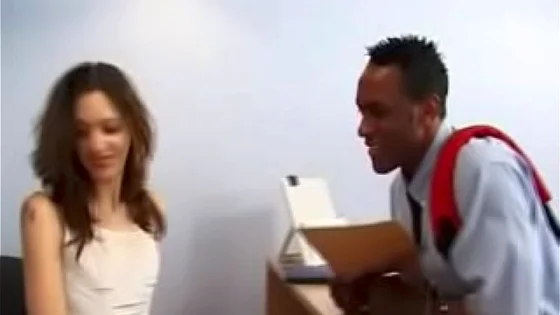 English retro slut gets interracial anal