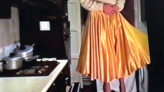Made To Raise Her Satin Skirt (2)