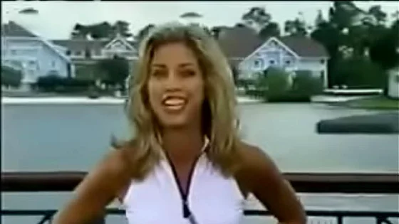Classic Denise Austin in red & white