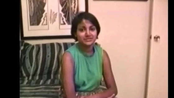 Indian amateur in vintage porno sucks cock