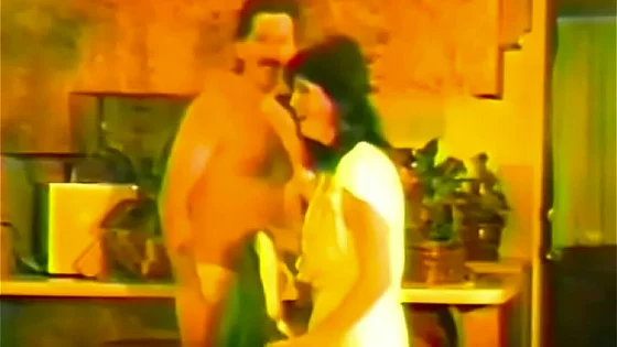 Vintage homemade fuck flick with petite wife
