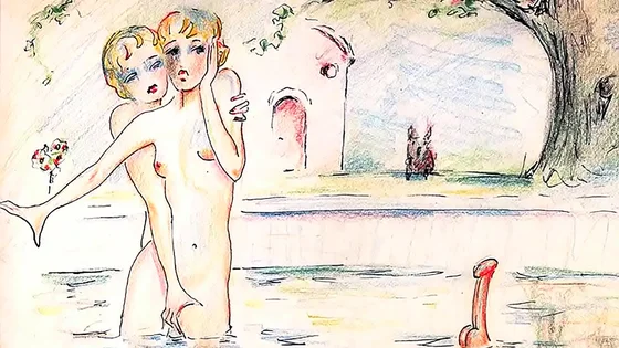vintage erotic drawings