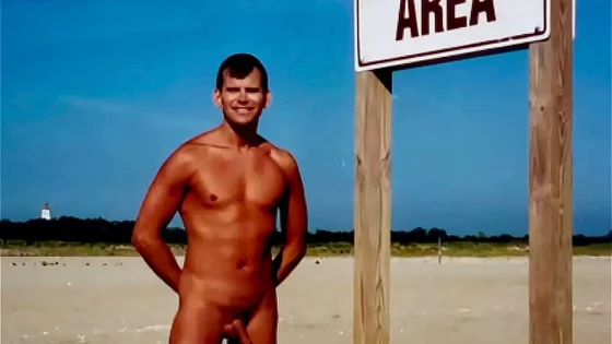 Vintage Naked in Public at Gunnison Beach in New Jersey